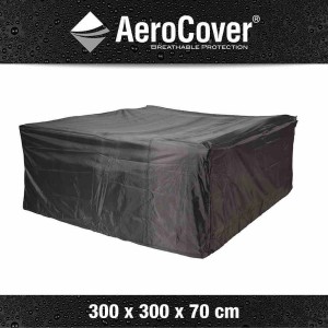 Aerocover Schutzhülle für Lounge-Sets, 300x300x70 cm, Anthrazit. Atmungsaktive Gartenmöbel Abdeckung.