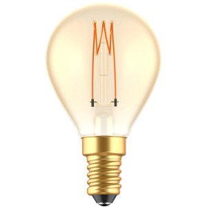 E14 LED-Filament Leuchtmittel Globe G45, 2,5W, warmweiß, dimmbar.
