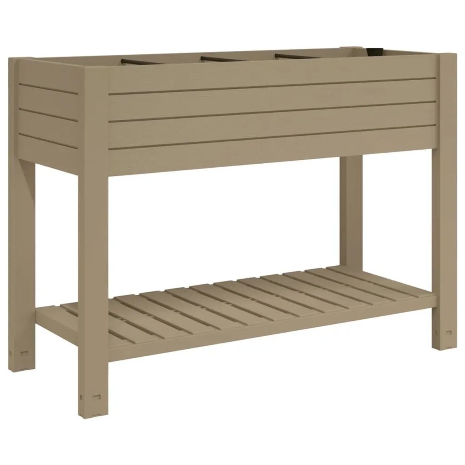 Furnicato Hochbeet Hellbraun 110x45x79 Cm Polypropylen