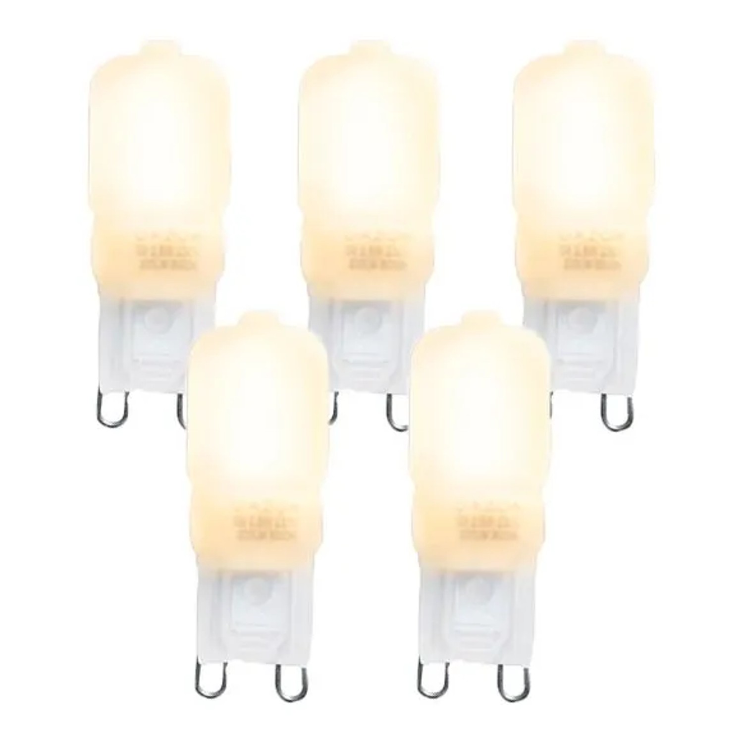 LUEDD 5er Set G9 LED Leuchtmittel CUTE PC 2W 200,m 2700K