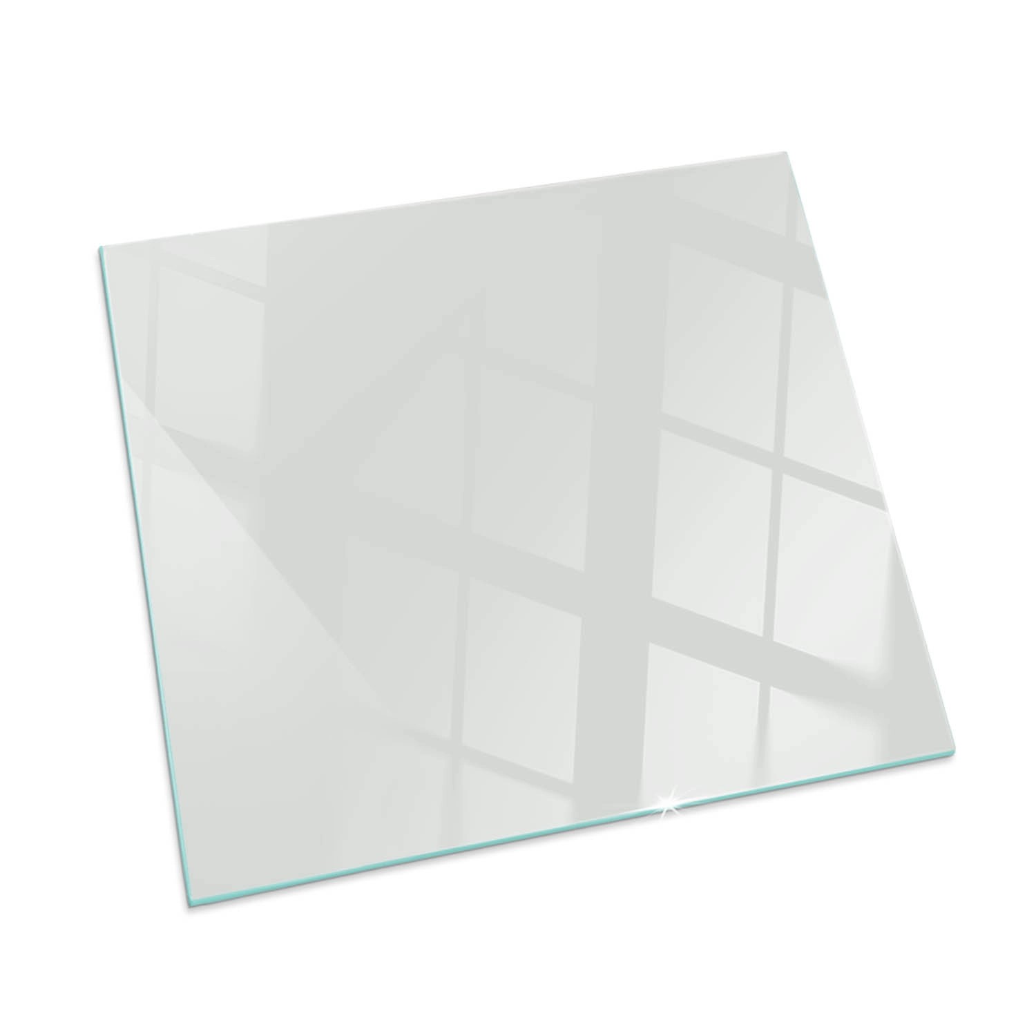 Tulup Glasplatte für Kamin Grau Kamin Glasplatte Quadrat 50x50 cm Grau Glas günstig online kaufen