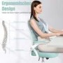 Rattantree Ergonomischer Drehstuhl mit Klapparmlehnen Höhenverstellbar Mesh Rückenlehne Grün_4