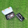 Yard Force Gartenwerkzeug-Set Vita 6-teilig im Koffer auf Rasen. Grasschere, Strauchschere, Handrechen, Pflanzkelle, Grabegabel.