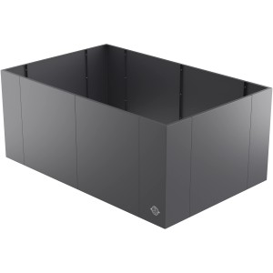Eleo Hochbeet Monterosso, 90x135x68 cm, pulverbeschichtet in Anthrazit (DB703).