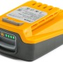 Stiga Akku E 22, 20V/2Ah für 100 Series Geräte, gelb/grau, mit Ladestandsanzeige.