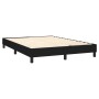 Schwarzes vidaXL Boxspringbett 140x190 cm mit Lattenrost. Bett für erholsamen Schlaf.