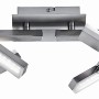 Moderner LED-Spot Rico mit 8 Strahlern aus Stahl. Verstellbare Leuchten für flexible Beleuchtung.