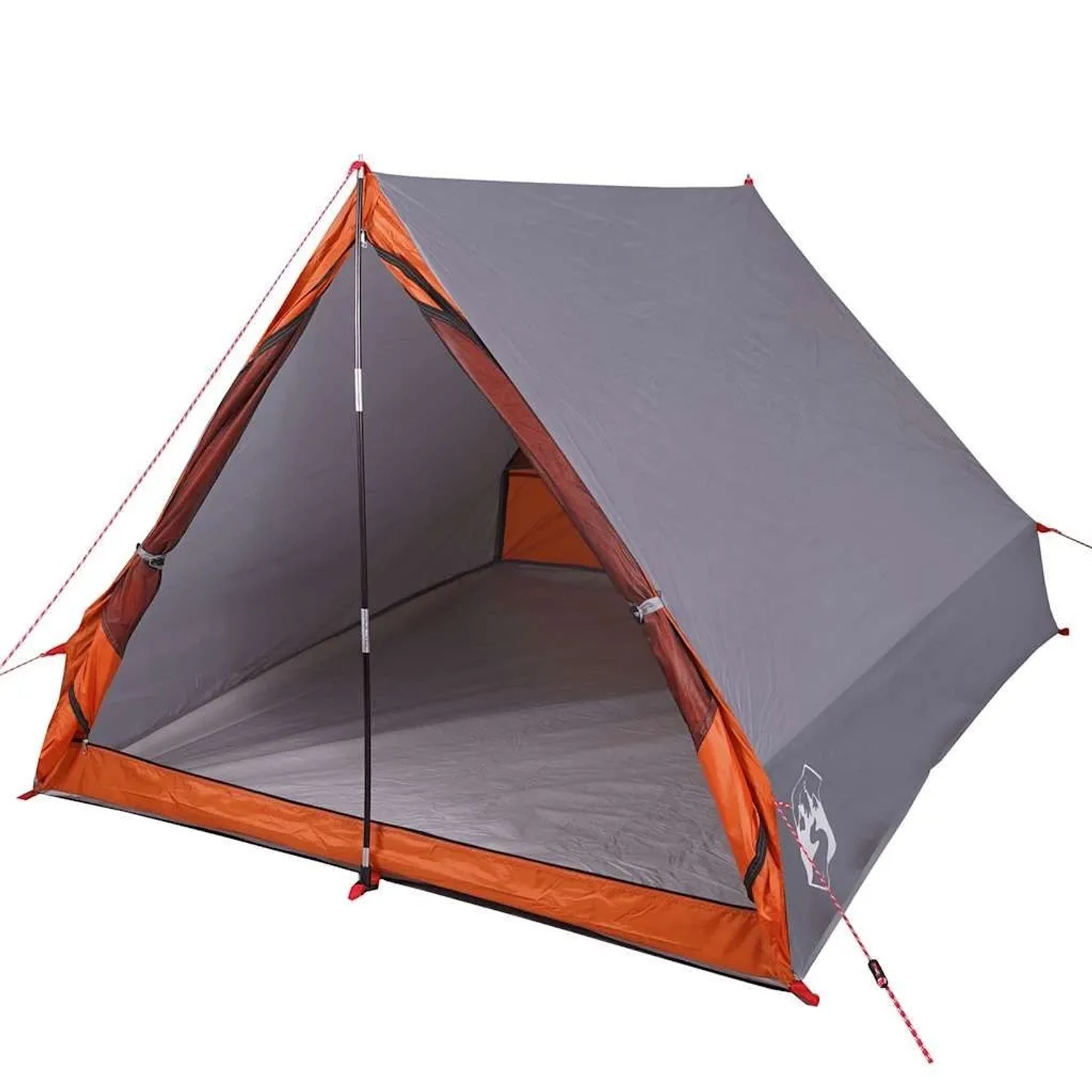 vidaXL Campingzelt A-Form 2 Personen Grau Wasserdicht 94757 günstig online kaufen