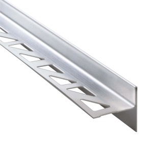 Dalsys Gefällekeil, 98cm, Edelstahl silber, für barrierefreie Dusche. Fliesenschiene für optimalen Wasserablauf.