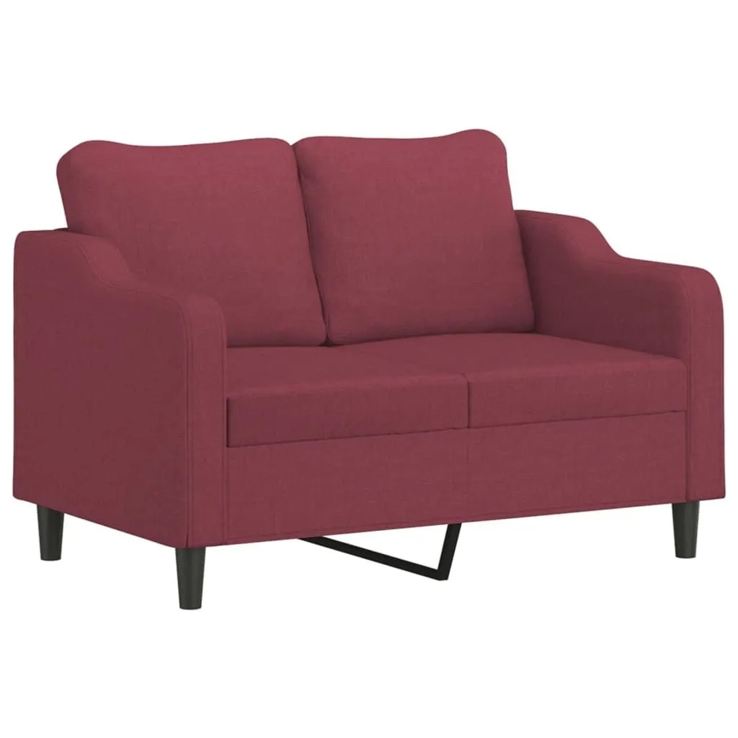vidaXL 2-Sitzer-Sofa Weinrot 120 cm Stoff 359357 günstig online kaufen
