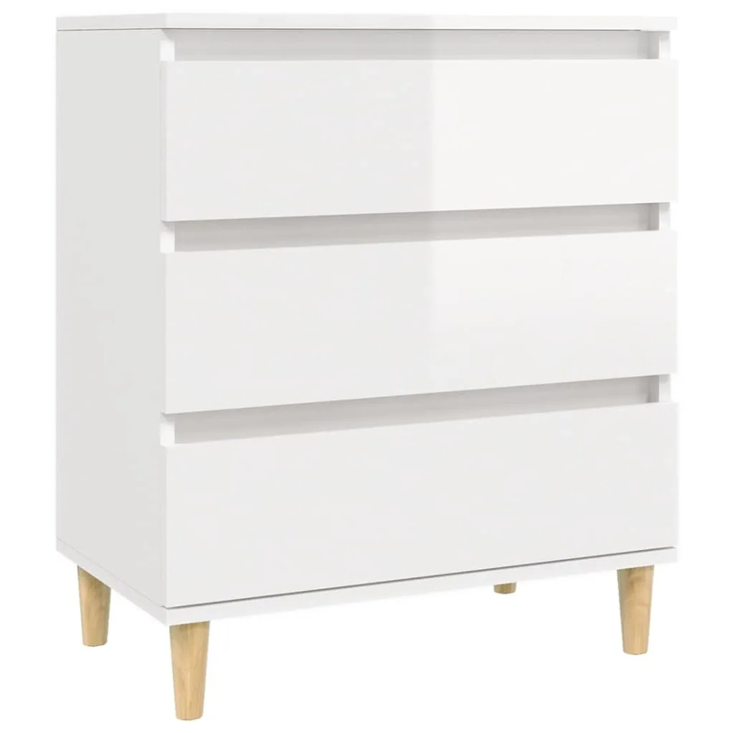 vidaXL Sideboard Hochglanz-Weiß 60x35x70 cm Holzwerkstoff 823042