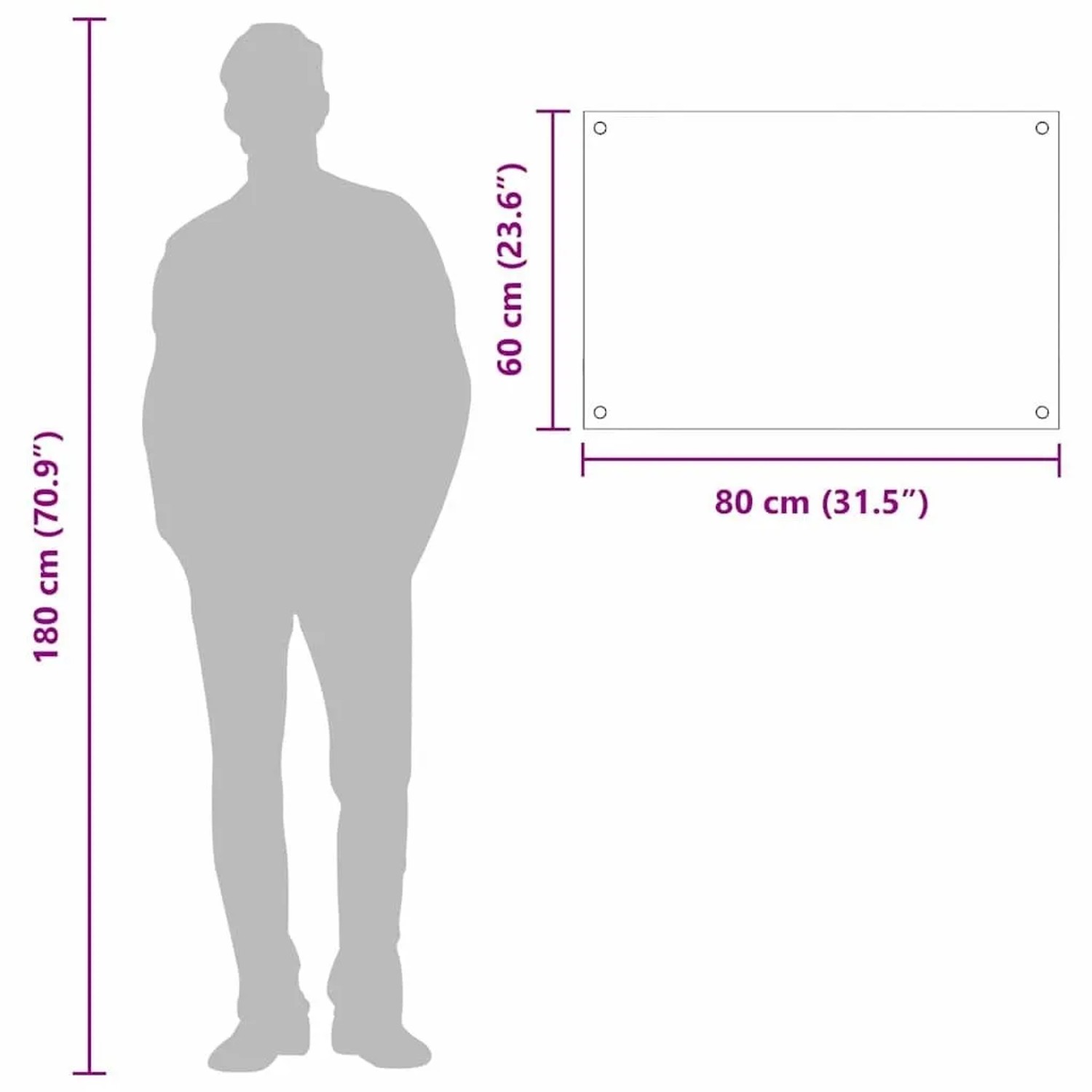 vidaXL Küchenrückwand Dunkelgrau 80 x 60 x 0,6 cm Gehärtetes Glas 42001243_10