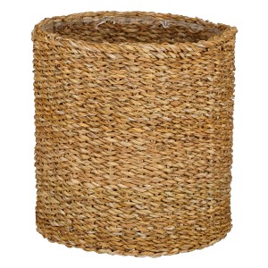 Hellbrauner Mica Seegras-Korb Dave, Ø 28 cm, ideal als Übertopf oder zur Aufbewahrung.