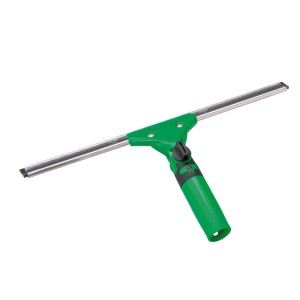 Unger ErgoTec Swivel Fensterwischer, 35 cm, grün, mit schwenkbarem Kopf für Reinigungsarbeiten.