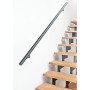 Kordo Wandhandlauf-Set aus Aluminium in Anthrazit an einer Treppe.
