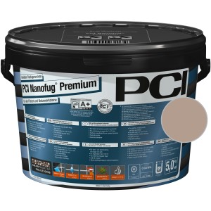 Eimer PCI Nanofug Premium Flexfugenmörtel Ahorn, 5 kg. Flexibler Fugenmörtel für Fliesen und Natursteine.