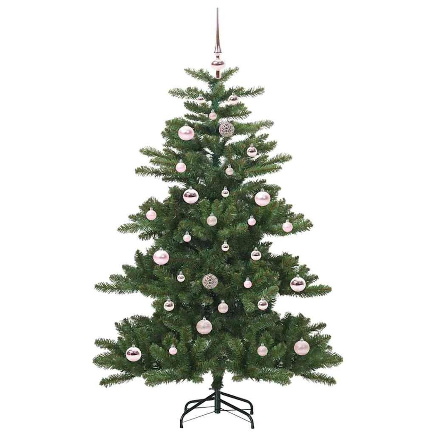 vidaXL Künstlicher Klappbarer Weihnachtsbaum mit 150 LEDs 150 cm PVC 3397655