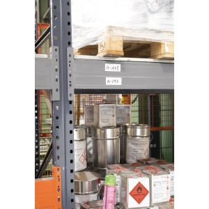 Fix-o-moll Magnetband, weiß, 2,5 mm x 30 mm, beschriftbar, zur Kennzeichnung im Haushalt.