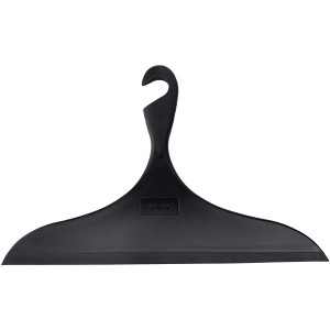 Schwarzer Wenko Badezimmerwischer Loano XXL mit Haken für Bad und Dusche.