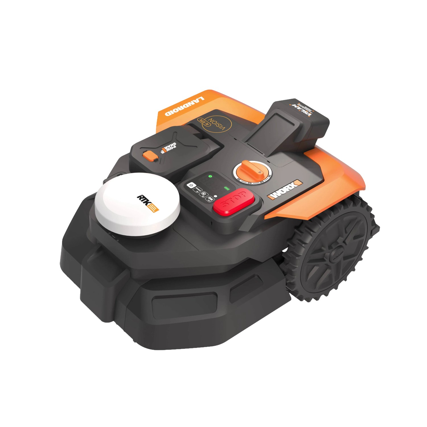 Worx Mähroboter M650 WR365E Landroid Vision Cloud mit RTK-Technologie.