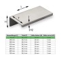 SOTECH Griffleiste Searl, Aluminium in gebürsteter Edelstahloptik. Moderner Möbelgriff mit Profilform.