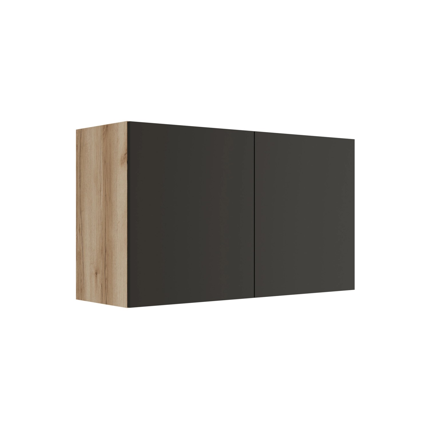 Optifit Oberschrank 100 x 57,6 x 34,6 cm Noah420 Anthrazit Wildeiche NB günstig online kaufen