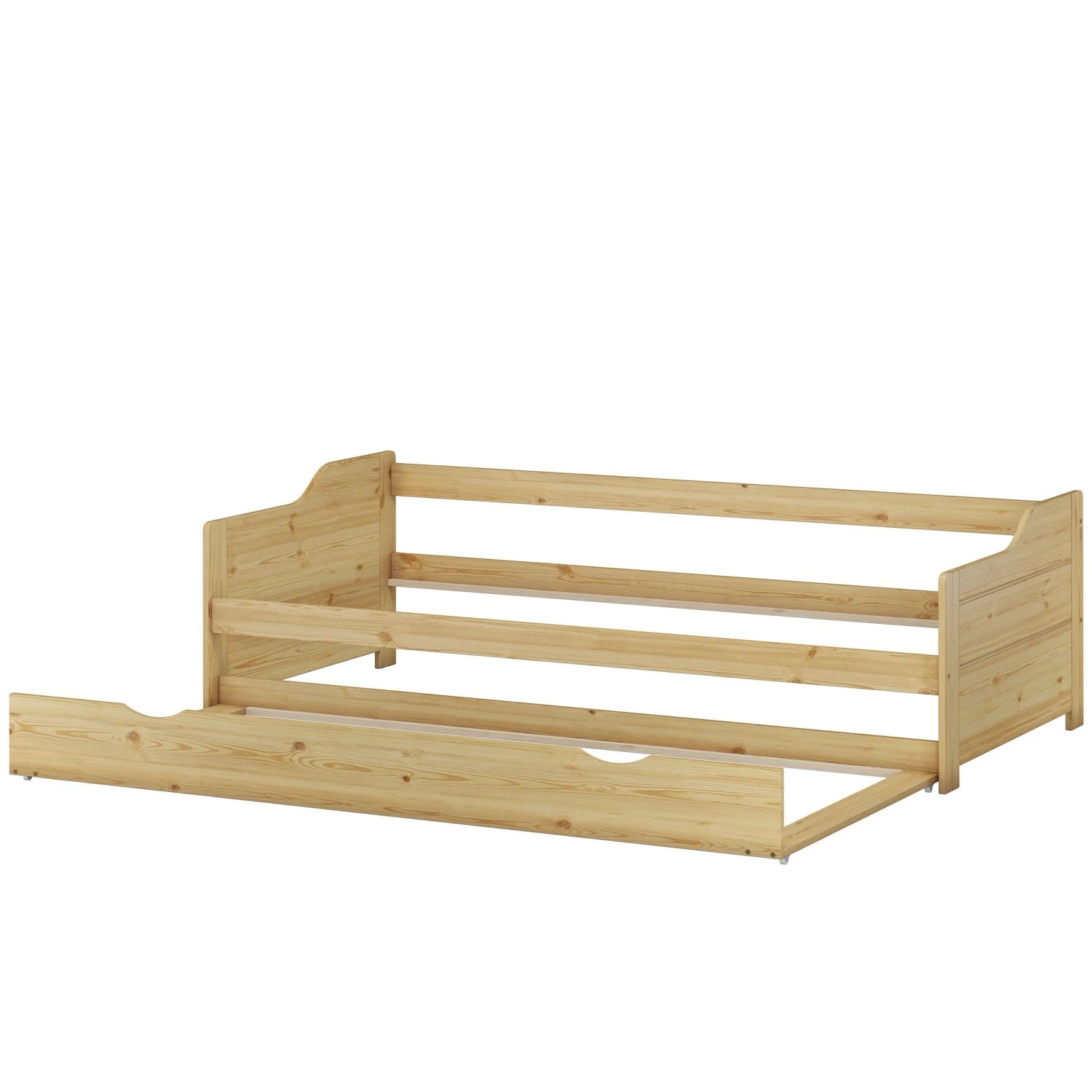 Erst-Holz Bettgestell Sofabett mit Zweitem Schlafplatz 90 x 200 cm Modell 34