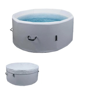 MCW Whirlpool N97 Ersatz-Pool, aufblasbar, rund, Ø150cm, mit Abdeckung. Für 4 Personen.