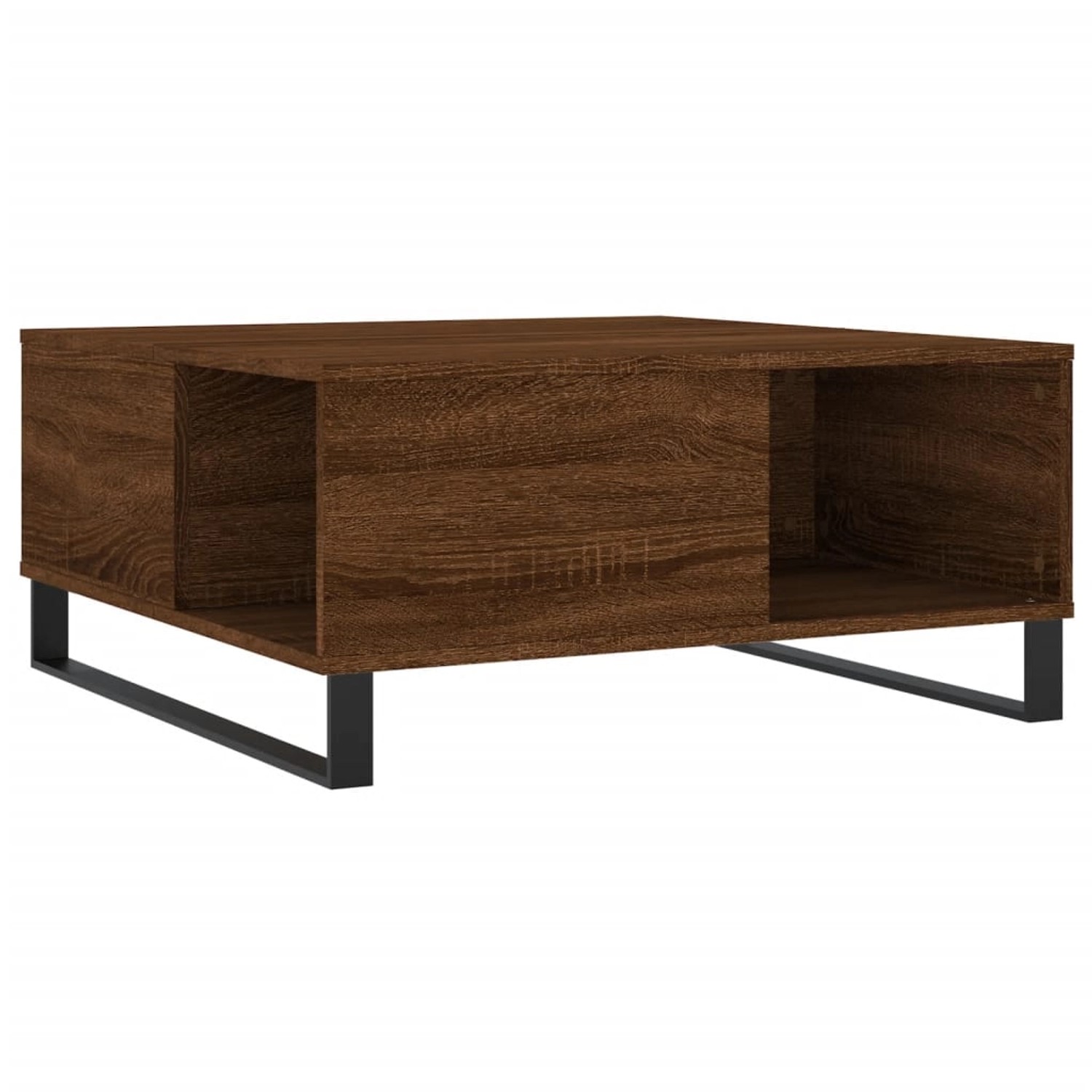 vidaXL Couchtisch Braun Eichen-Optik 80x80x36,5 cm Holzwerkstoff Modell 3 günstig online kaufen