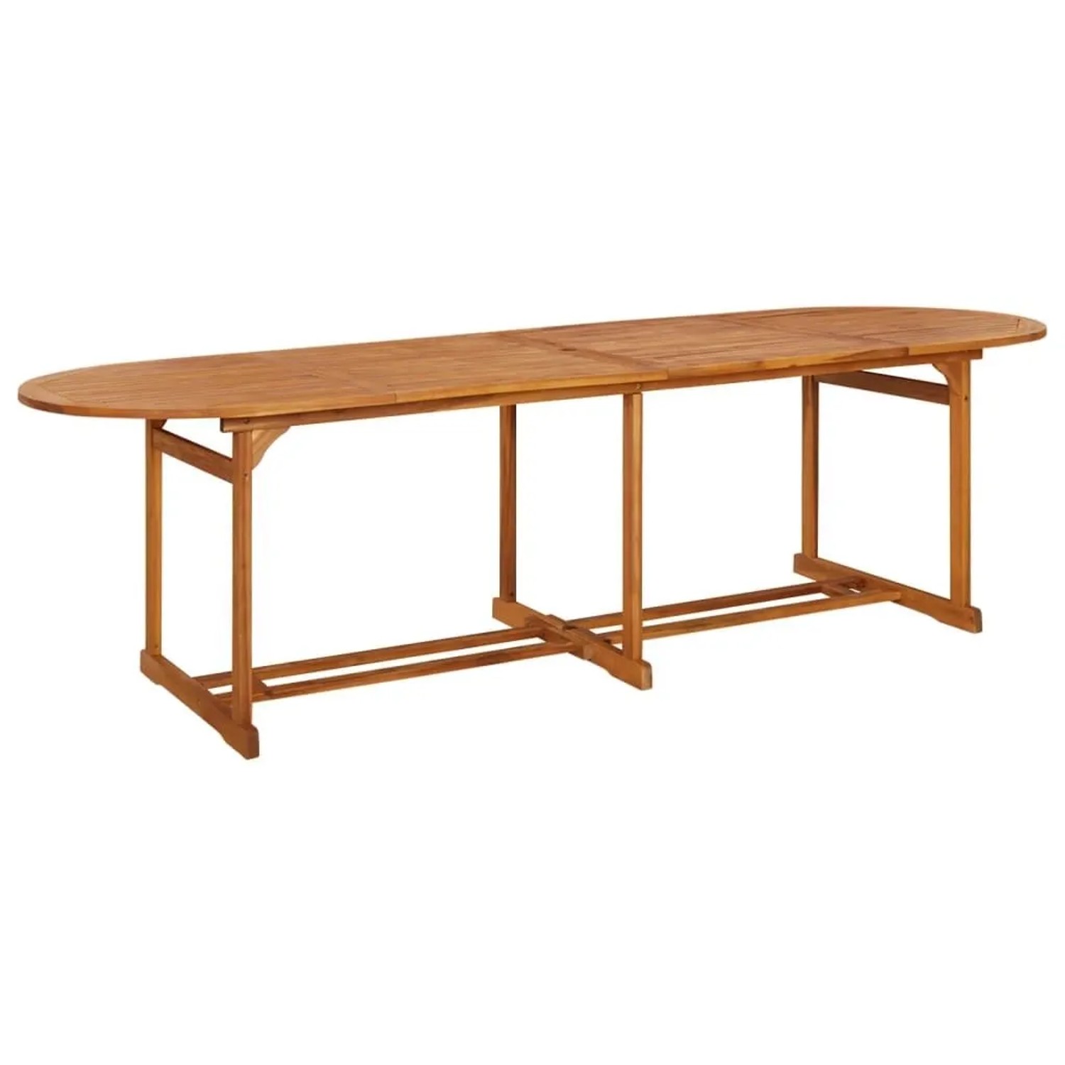 DELUKE Garten-Esstisch SEDO 280x90x75cm Massivholz Akazie Gartentisch Holz Klappbar Outdoortisch Terrassentisch