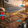 Höhenverstellbarer, klappbarer Campingtisch/Markttisch BigDean, 100x60 cm, im Outdoor-Einsatz.