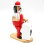 Dekohelden24 Räuchermann Waschmaschinenmonteur mit Waschmaschine Räucherfigur Weihnachtsräucherfigur Räuchergefäß Holz L/B/H 15 x 11 x 20 cm_6