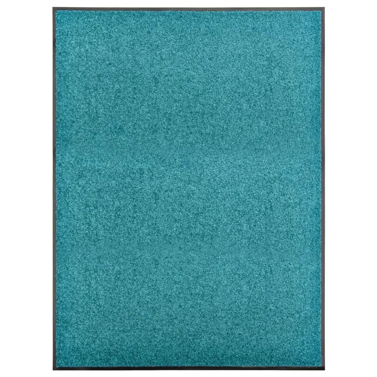 vidaXL Fußmatte Waschbar Cyan 90x120 cm 323460