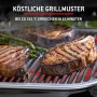Gegrillte Steaks auf dem Weber Lumin Compact Elektrogrill. Köstliche Grillmuster.