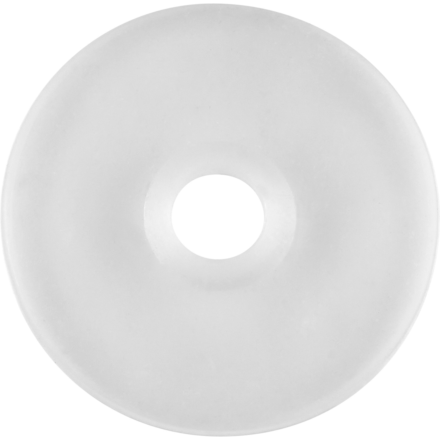 Verchromte baliv Handbrause HBR-80.390 mit rundem Kopf und mittigem Loch.