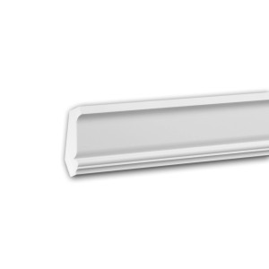 Weiße PROFHOME Eckleiste aus Polyurethan, 200 cm lang, für Decken und Wände.