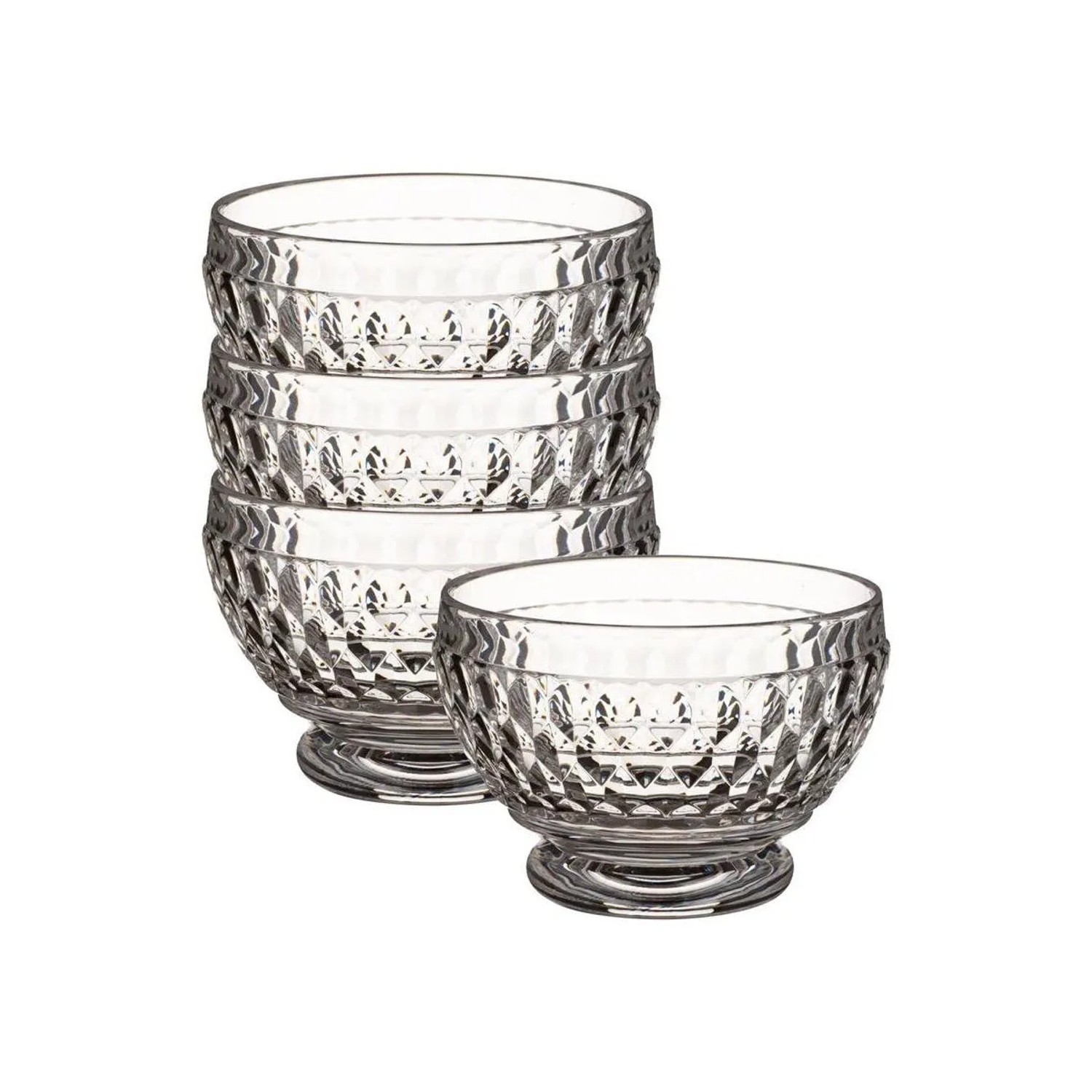 Villeroy & Boch Boston Coloured Dessertschale 11,7 cm 4er Set Klar