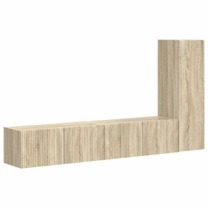 vidaXL TV-Schrankset Wandmontiert 2-Tlg Sonoma-Eiche Holzwerkstoff 3408990