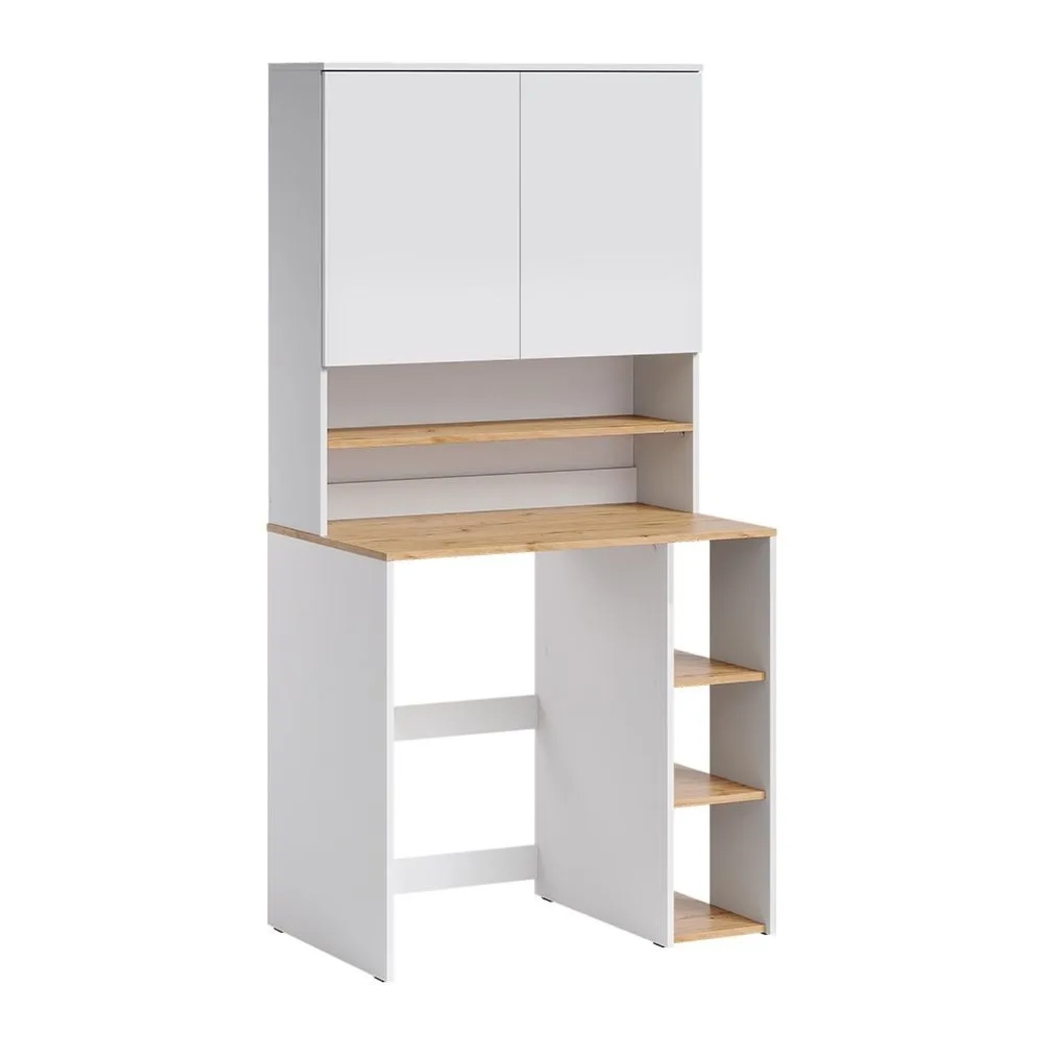 Vicco Waschmaschinenschrank Viktor Weiß/Artisan-Eiche 94 x 88 2 Teile mit Regal Art Nr 60722