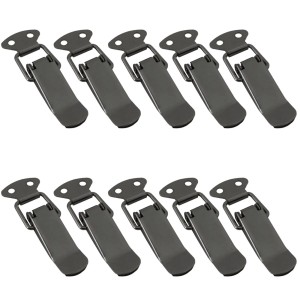 SOTECH 10 Stück Spannverschluss LATCH Edelstahloptik Kniehebelspanner