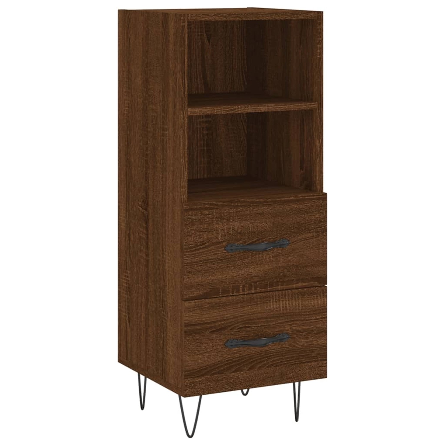 vidaXL Sideboard Braun Eichen-Optik 34,5x34x90 cm Holzwerkstoff 828667 günstig online kaufen