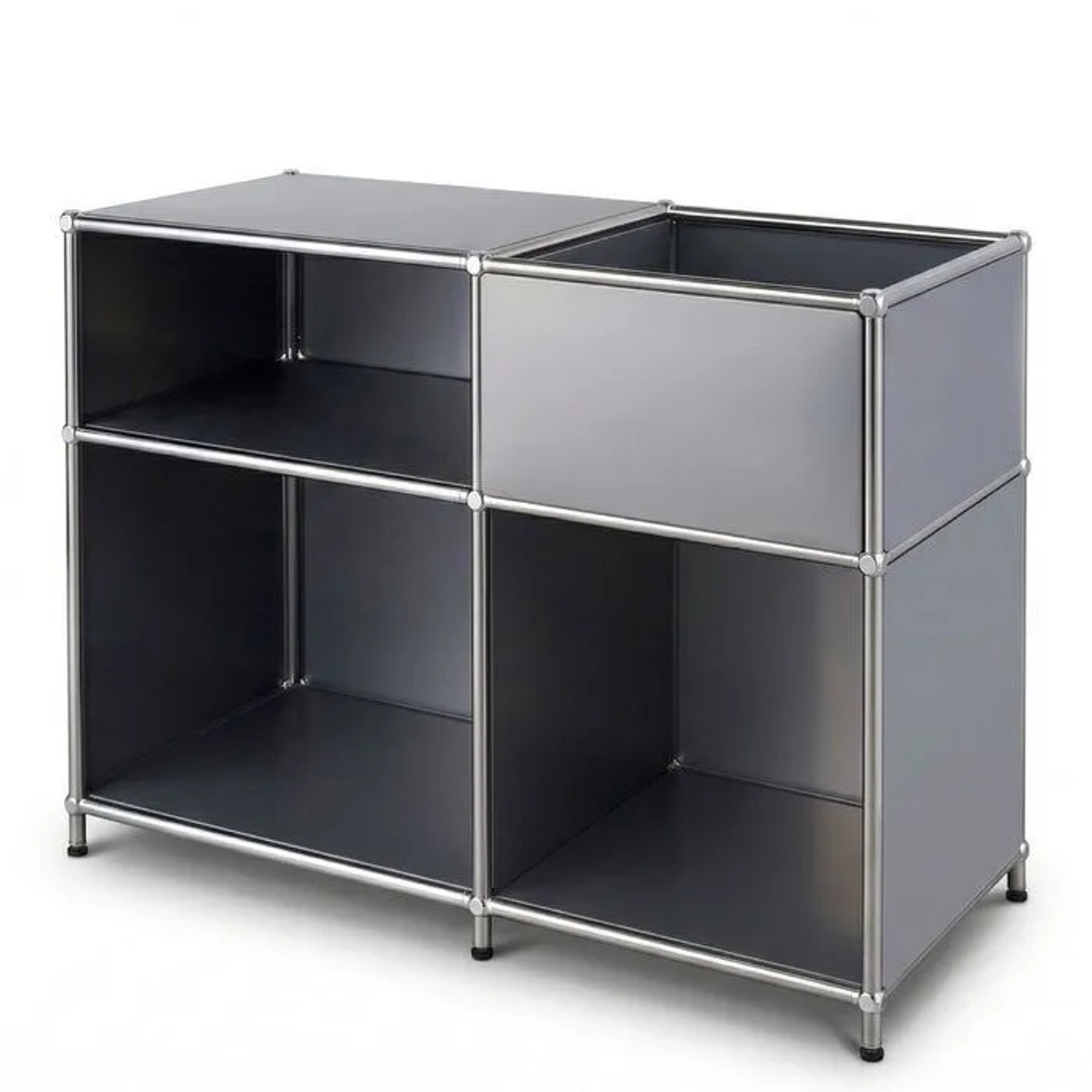 Floordirekt Metallregal Concept Epure MK-030 Standregal Sideboard 88 x 40 x 65 cm Grau
