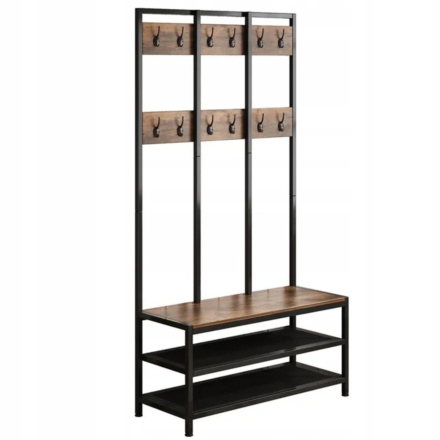 Rebiko Stehender Kleiderständer Schuhregal Mit Sitz Vorrangregal