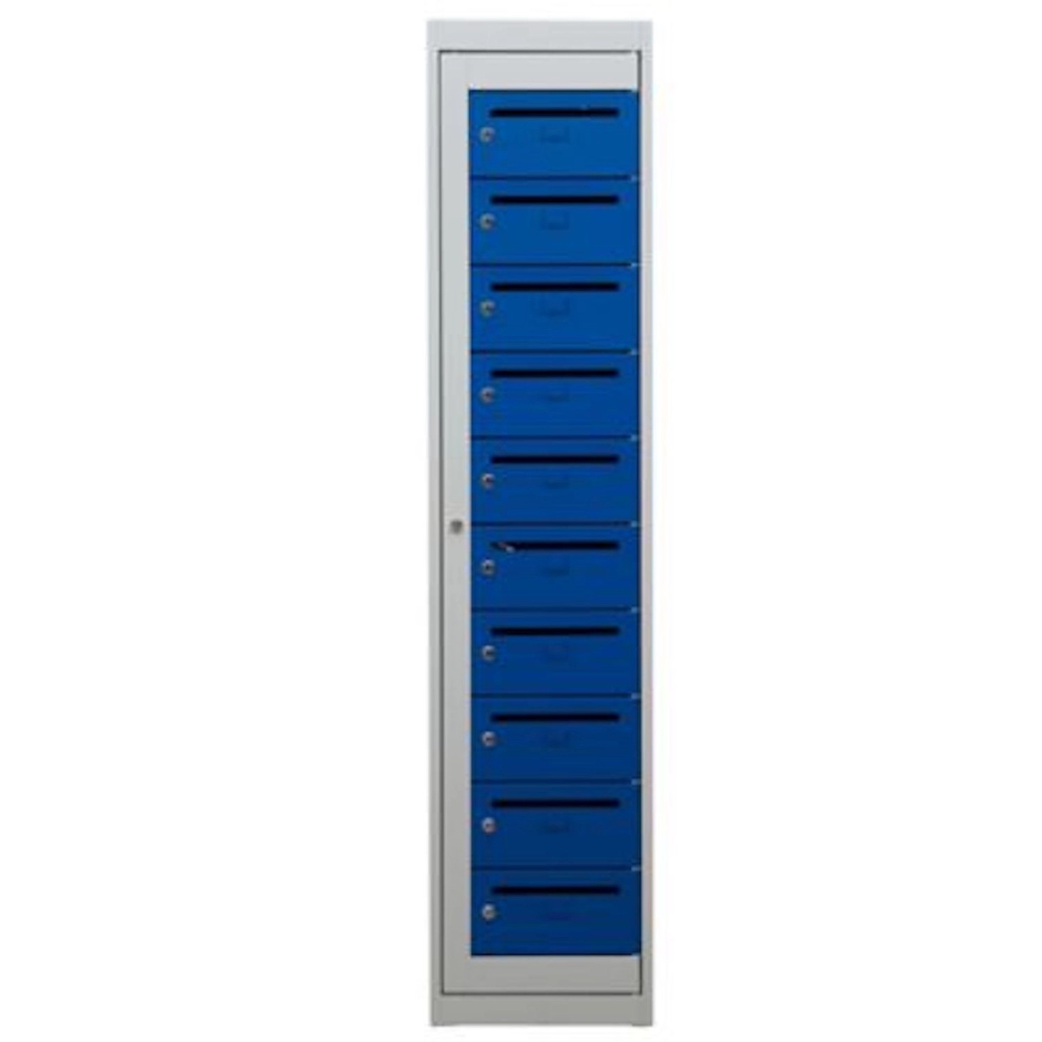 PROREGAL® Spind Postverteilerschrank Crane, HxBxT 180x40x50cm, Grau-Blau günstig online kaufen