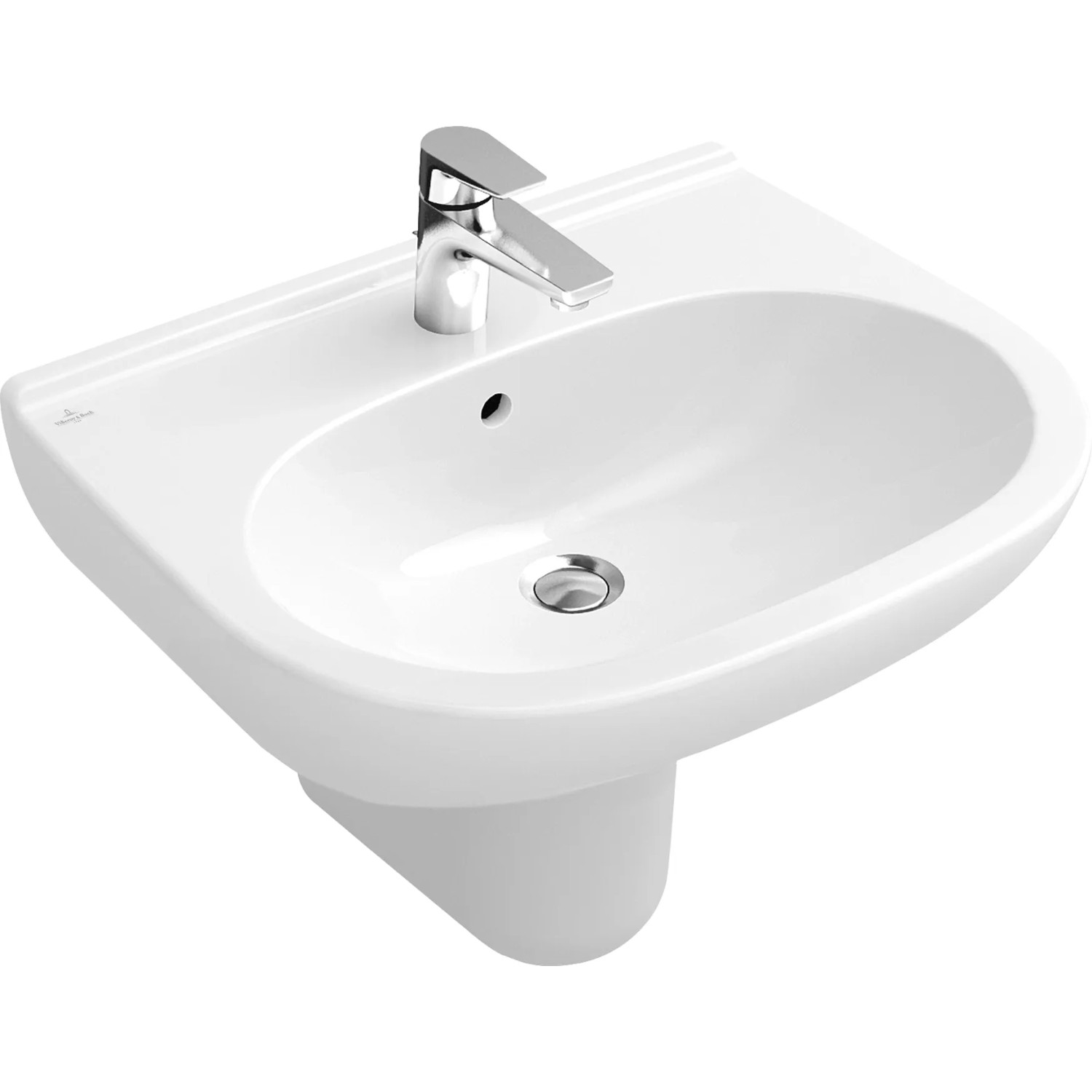 Wasserhahn Für Waschbecken – Gebürstetes Nickel, Schwanenhals, 3-Loch Montage, Mit Pop-Up Ablauf