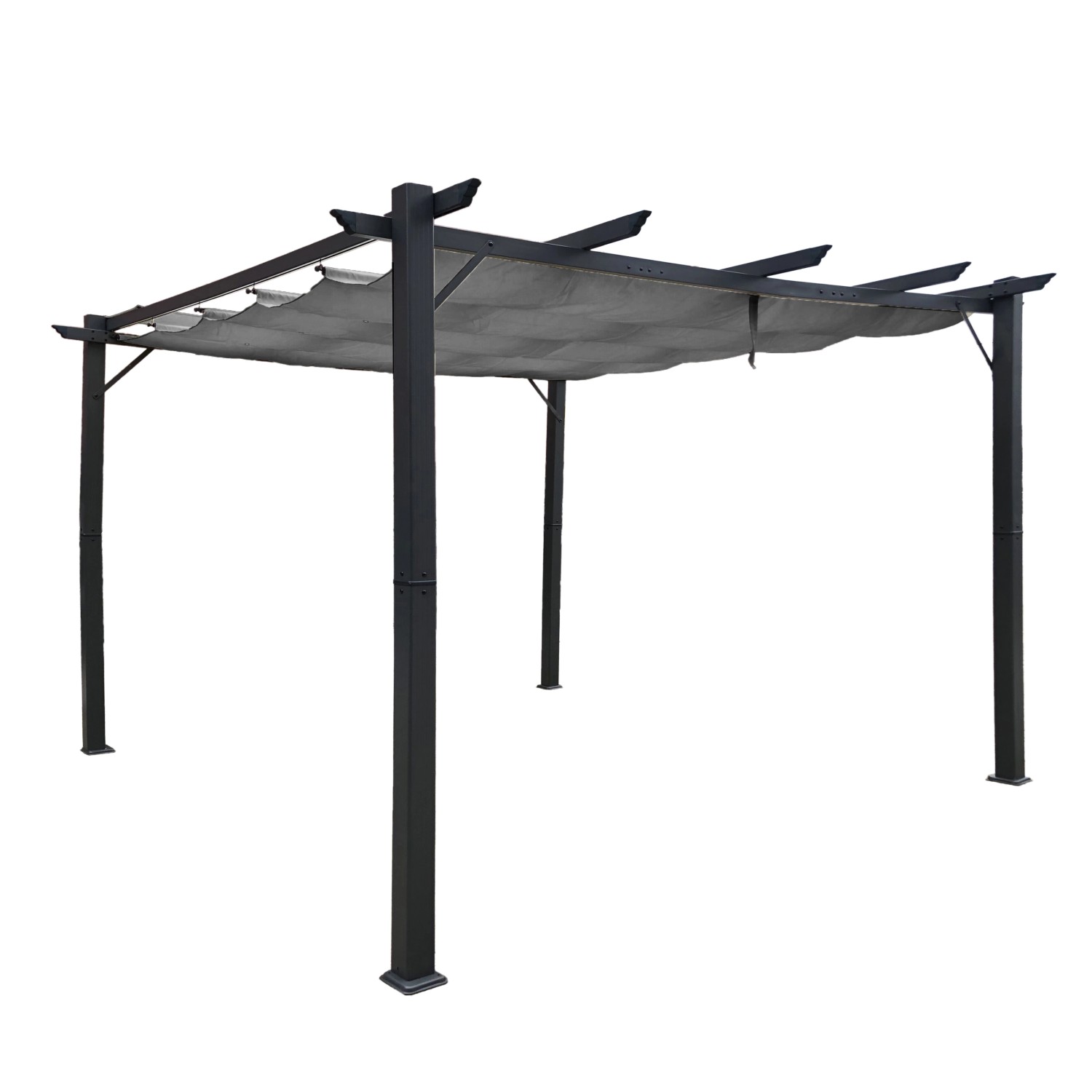 Jet-Line Pavillon Luxor KD 3 m x 4 m in Anthrazit günstig online kaufen