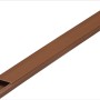 Brauner Kabelkanal, 30x15 mm, 2 m Länge, zur Kabelverlegung.