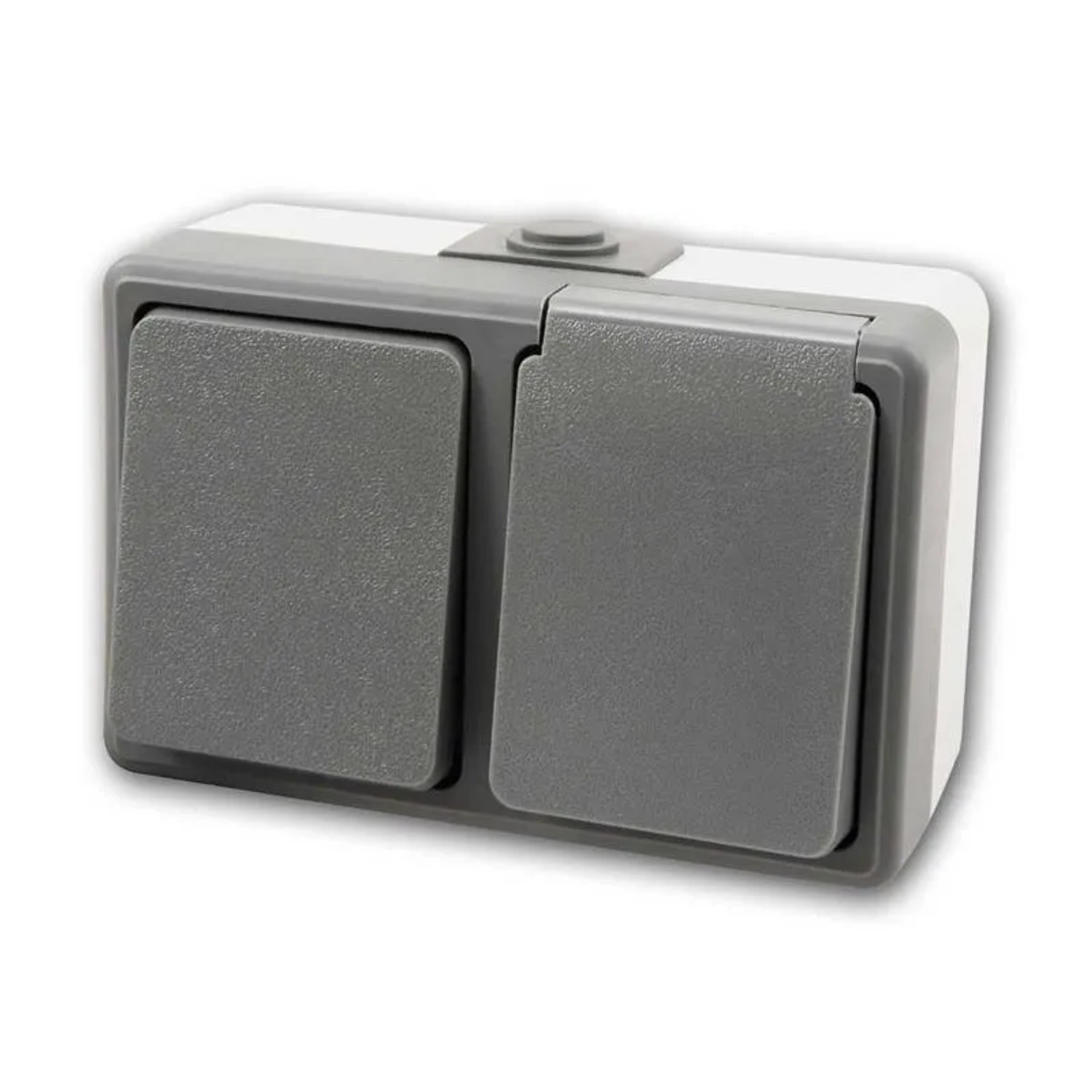 Image of McPower Feuchtraum Kombi Dose SECURE 250V IP44 Horizontal