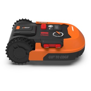 Worx Landroid L800 Mähroboter WR148E, orange-schwarz, mit Cut to Edge Funktion.