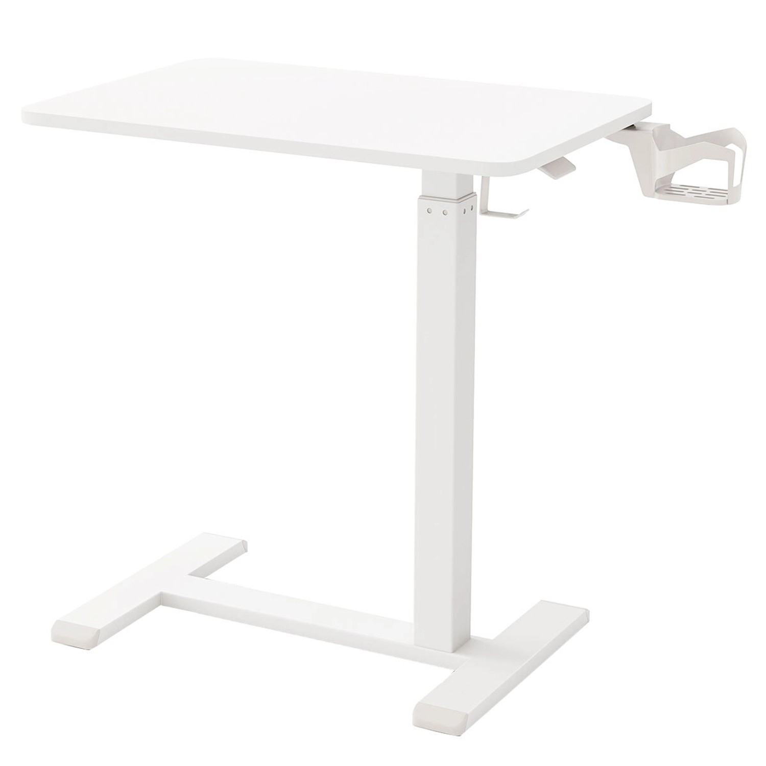 Costway Pflegetisch mit Rollen Betttisch Krankentisch Weiß günstig online kaufen